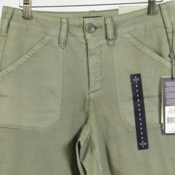 Stone gray NYDJ capri pants 8 NWT $114.00 - Picture 2 of 4